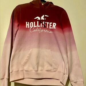 Hollister Red Ombré Hoodie